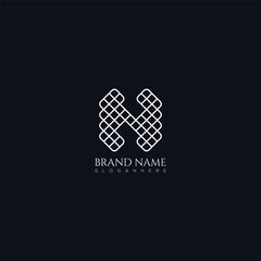 Brand identity corporate N logo vector design template