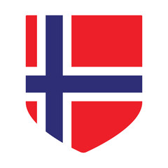 Norway flag in shape. Flags of Norway in shape. 
