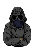 person in a mask, Casual ultra, ultras Hooligan 