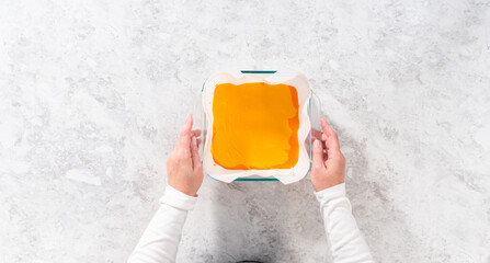 Candy corn fudge