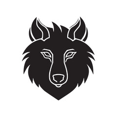 Wolf mascot logo design, wolf illustration, wolf vector design, wolf logo