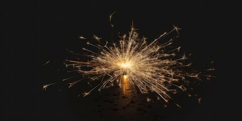 minimalistic design abstract fireworks background, generative Ai