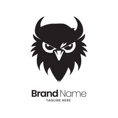 Owl logo design, owl mascot logo design, owl illustration, owl minimal logo vector,