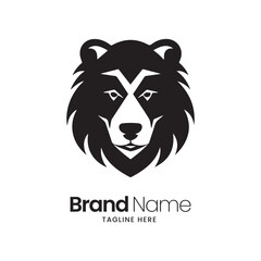 bear logo design. bear head logo design, bear illustration, mascot logo design,