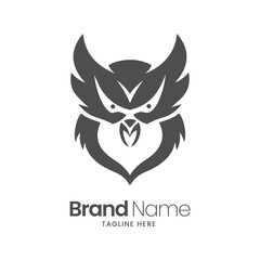 Bald eagle logo template vector icon illustration, eagle tattoo, eagle mascot logo,