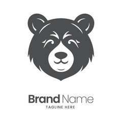bear logo design. bear head logo design, bear illustration, mascot logo design,