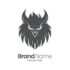 Owl logo design, owl mascot logo design, owl illustration, owl minimal logo vector,