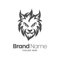 Lion head logo design, lion logo design, wild logo, 