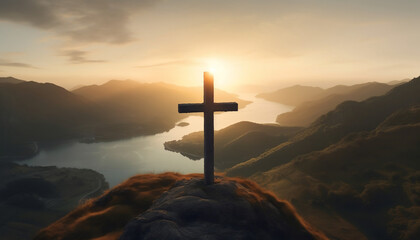 HOLY CROSS ON A HILL