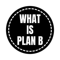 What is plan B symbol icon