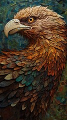 Fototapeta premium bird on a branch Generative AI