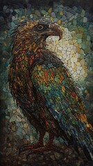 Fototapeta premium bird on a branch Generative AI