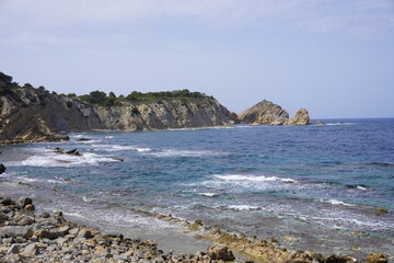 Fototapeta na wymiar wonderful coast of alicante, beaches of javea and altea