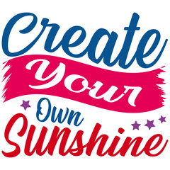 Retro Girl Power T-shirt Design, Vector