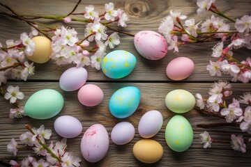 Fototapeta na wymiar Expensive easter eggs Generative AI