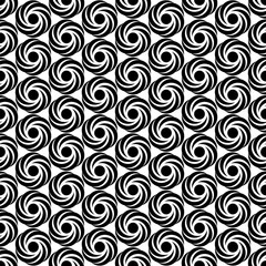 Obraz premium seamless pattern of black silhouette of an abstract rose on a white background