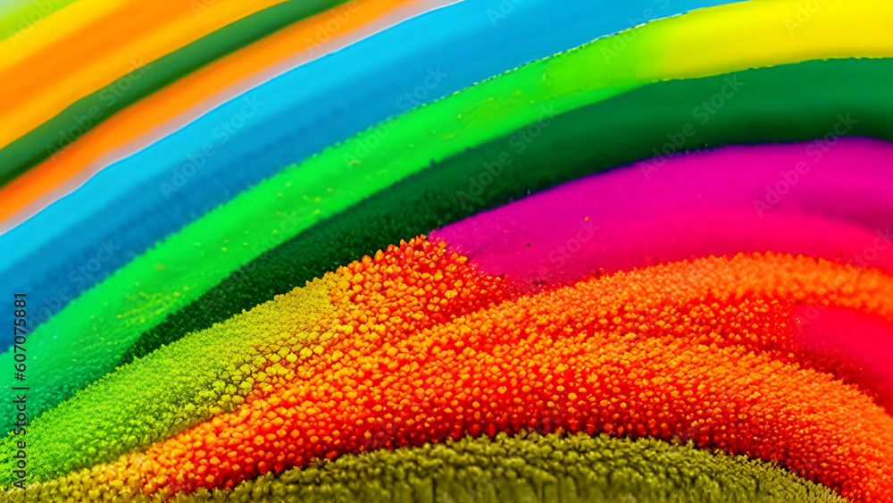 Poster a colorful abstract design with bold patterns and shapes, generative ai