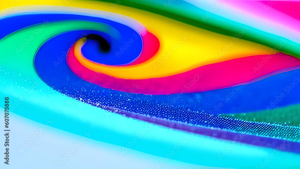 Poster a colorful abstract design with bold patterns and shapes, generative ai