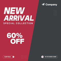 New Arrival Social Media Post or banner Design