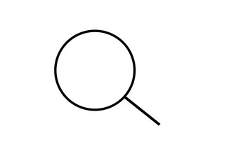 magnifying glass isolated