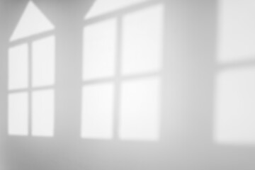 empty room with window shadow overlay