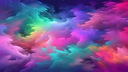 Fototapeta na wymiar Colorful smoke background Generative AI