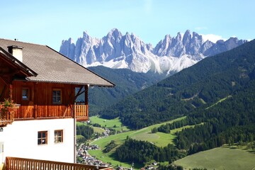 Fototapeta na wymiar Dolomites Italy Val di Funes