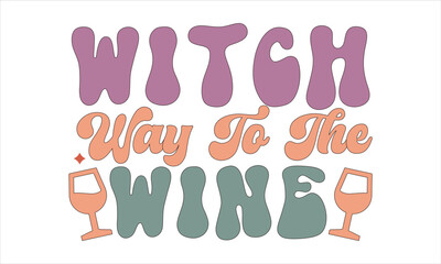 Halloween Retro SVG Design Template