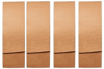 Fototapeta premium Brown cardboard boxes on white background Generative AI