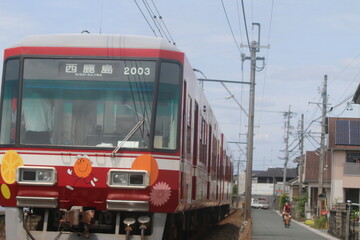 Naklejka na ściany i meble 遠州鉄道の電車