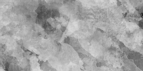 Abstract black and white stained grunge concrete or stone or marble or wall of a surface with various stains, Abstract silver ink effect white watercolor painting background with distressed grunge.