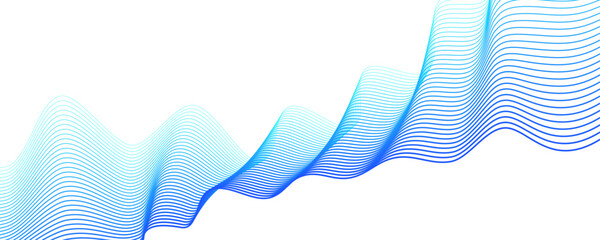 Smooth Abstract Wave Blue Background