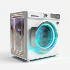 Koncept pralkosuszarki - technologiczne cudo - Washer-dryer concept - a technological marvel - 3d - AI Generated