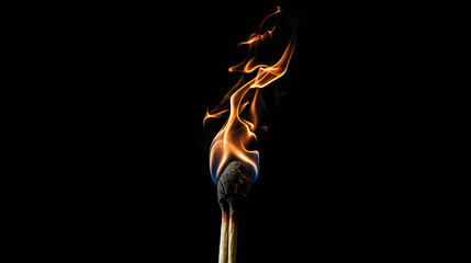 match black background burning fire and flame