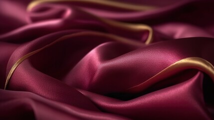 Obraz premium Silk fabric background. AI generative image.