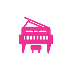 Music Musical Piano Solid Icon