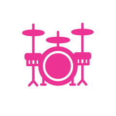 Drum Music Drumset Solid Icon