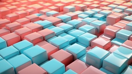 Fototapeta na wymiar abstract cube background Generative AI