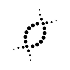 Molecule icon vector. Chemistry illustration sign. Molecule symbol or logo.
