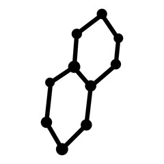 Molecule icon vector. Chemistry illustration sign. Molecule symbol or logo.
