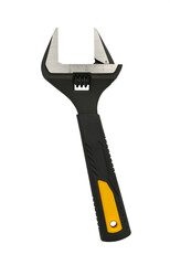An adjustable wrench isolated on a white background in close-up - 607091666