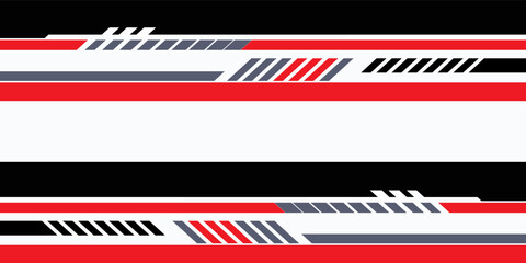 Abstract vector lines on white background. Striped design element. Stickers for vehicles, boats, motorcycles, sports cars, trucks, bodies, cabins, toys, clothing.
