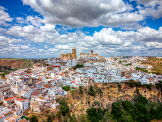 Arcos de la Frontera, one of the famous white villages in the province of Cadiz in Spain. © StockPhotoAstur