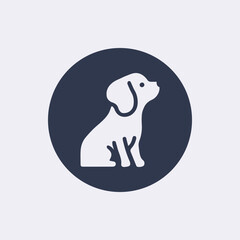 Cute Dog face vector icon