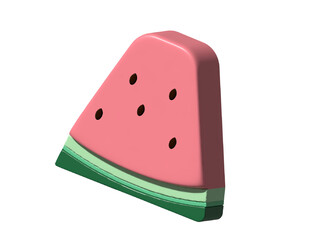 Watermelon 3D Photo props can be used to decorate pictures.