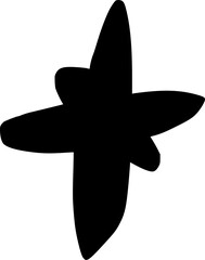 Star black doodle