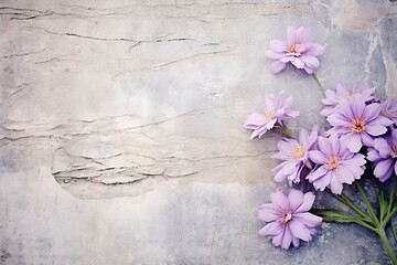 Naklejka na ściany i meble Purple flowers, generative ai