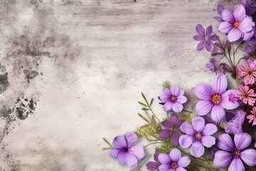 Purple flowers, generative ai