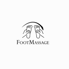 Fototapeta premium Foot massage logo