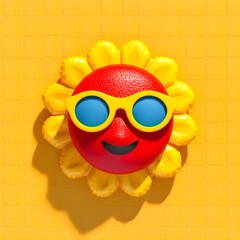 Fototapeta premium summer emojis